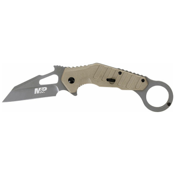 S&W KNIFE M&P EXTREME OPS 3" - KARAMBIT SPRING ASSIST FDE