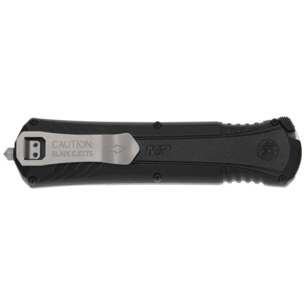 S&W KNIFE M&P OTF 3.5" AUS-8 - SPEAR BLADE TIP DOWN W/SAFETY