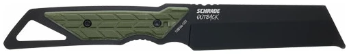 SCHRADE KNIFE OUTBACK CLEAVER - FIXED 3.6" BLACK/GREEN
