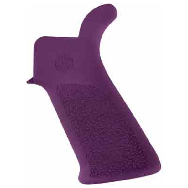 HOGUE AR-15 BEAVERTAIL GRIP - NO FINGER GROOVES PURPLE