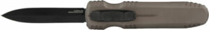 SOG KNIFE PENTAGON OTF - FDE 3.79" DBL EDGE BLADE