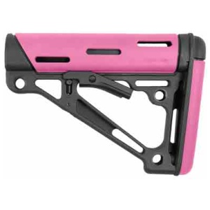 HOGUE AR-15 COLLAPSIBLE STOCK - PINK RUBBER MIL-SPEC