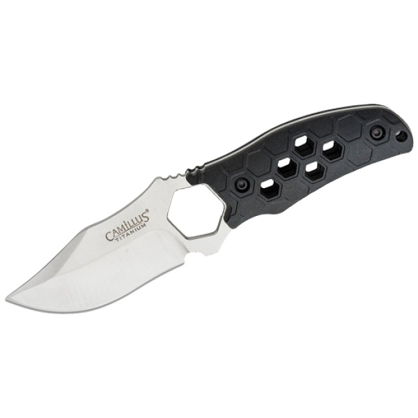 CAMILLUS COMB FIXED BLADE - 3.5" SS BLADE HONEYCOMB BLACK