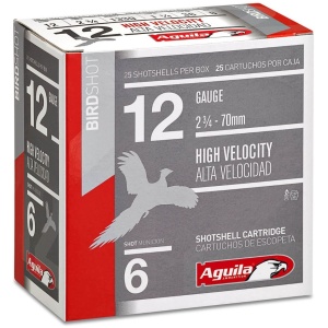 Aguila Ammunition 12ga Birdshot 2.75 inch Shotgun Shells - #6 Shot | 1.25oz | 1330 fps | 25rd Box