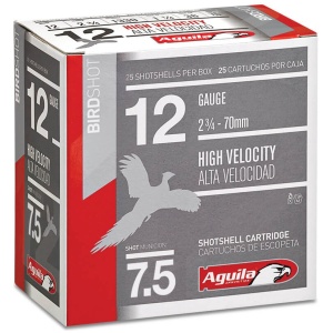 Aguila Ammunition 12ga Birdshot 2.75 inch Shotgun Shells - #7.5 Shot | 1.25oz | 1330 fps | 25rd Box