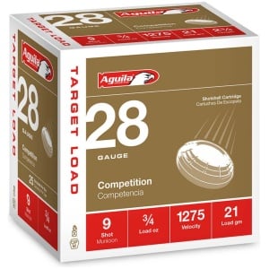 Aguila Ammunition Target 28ga Birdshot 2.75 inch Shotgun Shells - #9 Shot | 3/4oz | 1275 fps | 25rd Box