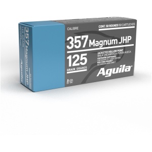 Aguila Ammunition .357 Magnum Handgun Ammo - 125 Grain | JHP | 50rd Box