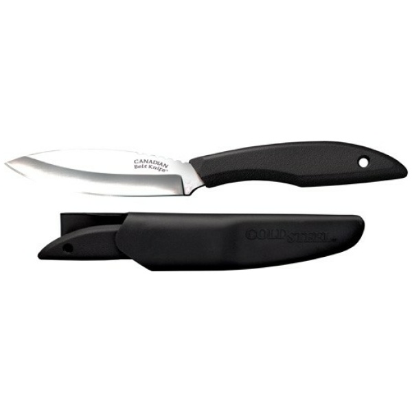 COLD STEEL CANADIAN BELT KNIFE - 4" PLAIN EDGE BLADE W/SHEATH