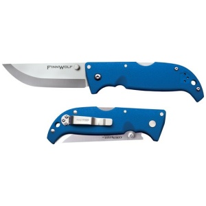 COLD STEEL FINN WOLF 3.5" BLUE - CLIP FOLDER W/TRI-AD LOCK