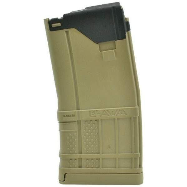 LANCER MAGAZINE L5AWM AR-15 - 5.56X45 20RD OPAQUE FDE