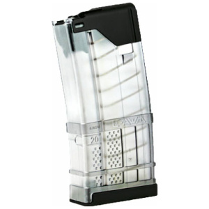 LANCER MAGAZINE L5AWM AR-15 - 5.56X45 20RD TRANSLUCENT CLEAR