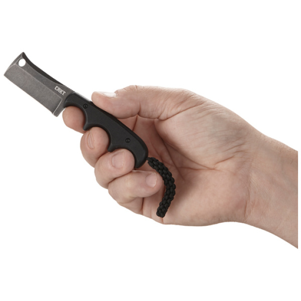 CRKT MINIMALIST CLEAVER NECK - KNIFE 2.13" BLACKOUT W/SHEATH