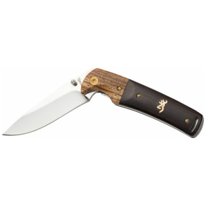 BROWNING KNIFE BUCKMARK - FOLDING HUNTER 3" BLADE WOOD