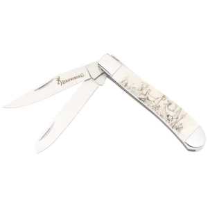 BROWNING KNIFE WHITETAIL - TRAPPER 3" NATURAL BONE SCALE