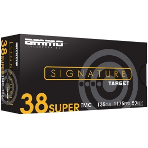 Ammo Inc Signature .38 Super Handgun Ammo - 135 Grain | TMC | 50rd Box