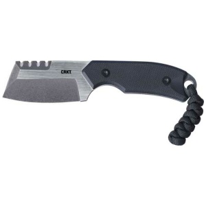 CRKT RAZEL COMPACT SILVER - FIXED 2.32" BLACK W/SHEATH