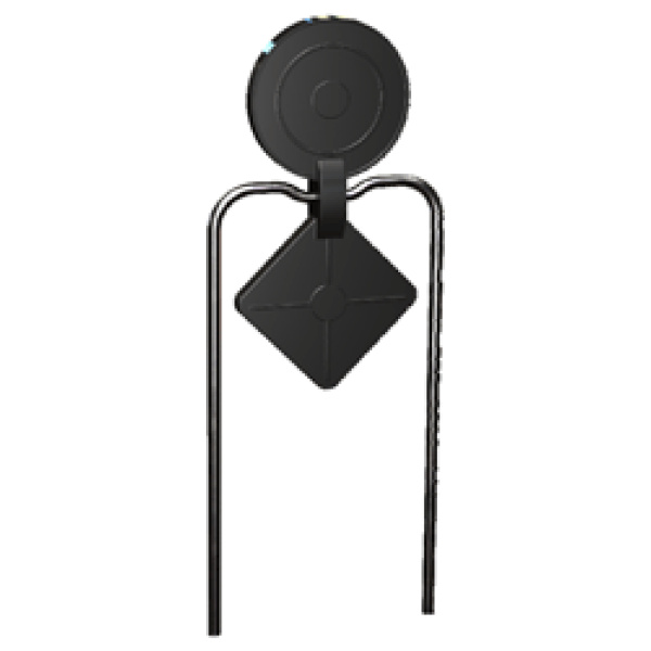 CHAMPION DURA-SEAL TARGET 4.5" - DOUBLE GONG ROUND/DIAMOND BLK