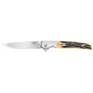 BEAR & SON 21 PATTERN 3.38" D2 - STAG BONE RANCHER LINER LOCK