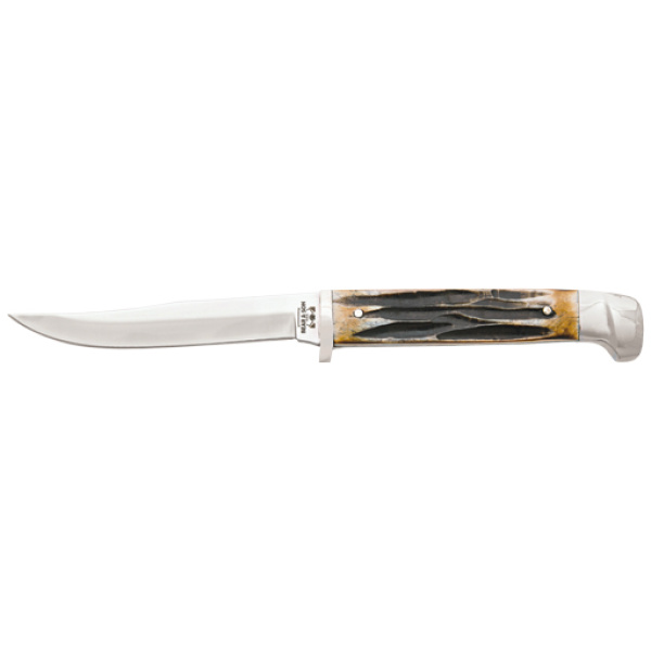 BEAR & SON INDIA STAG BIRD & - TROUT 3" W/LEATHER SHEATH USA