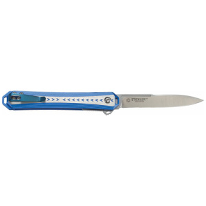 CRKT STICKLER 3.38" FOLDER - ASSISTED SS/BLUE HANDLE