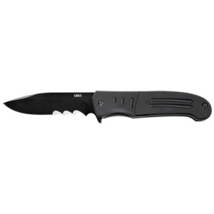 CRKT IGNITOR BLACK 3.48" PLN - EDGE ASSTD OPENING SATIN/G10