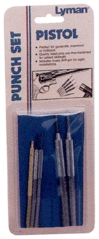 LYMAN PISTOL PUNCH SET - 5 PUNCHES