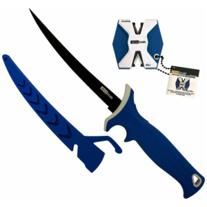 ACCUSHARP FILLET KNIFE W/ TWO- - STEP CARBIDE SHARPENER 6.5"