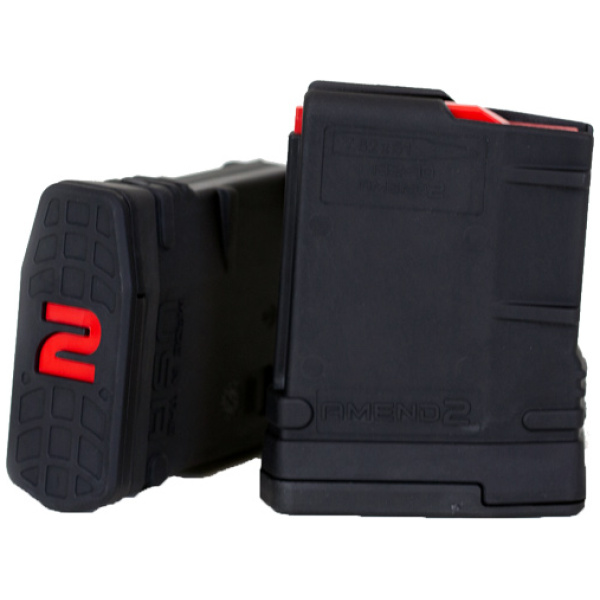 AMEND2 AR-10 SR-25 MAG 7.62X51 - 10 RD POLYMER BLACK