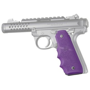 HOGUE GRIPS RUGER 22/45 MKIV - RUBBER GRIPS/FINGER GROOVE PUR