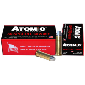 ATOMIC COWBOY 38 SPECIAL - 125GR LEAD-RNFP 50RD 10BX/CS