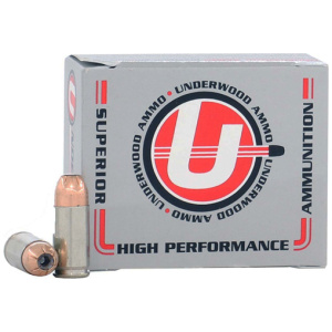 UNDERWOOD 9MM LUGER +P+ 124GR - JHP 20RD 10BX/CS