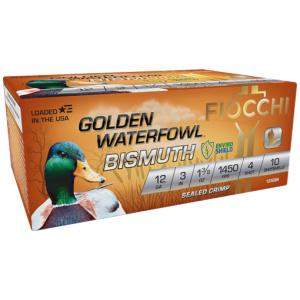 FIOCCHI GOLDEN BISMUTH 12GA 3" - 1-3/8OZ #4 1450FPS 10RD 10BX/C