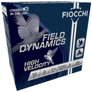 FIOCCHI 12GA 3" 1-3/4OZ #4 - 1330FPS 25RD 10BX/CS