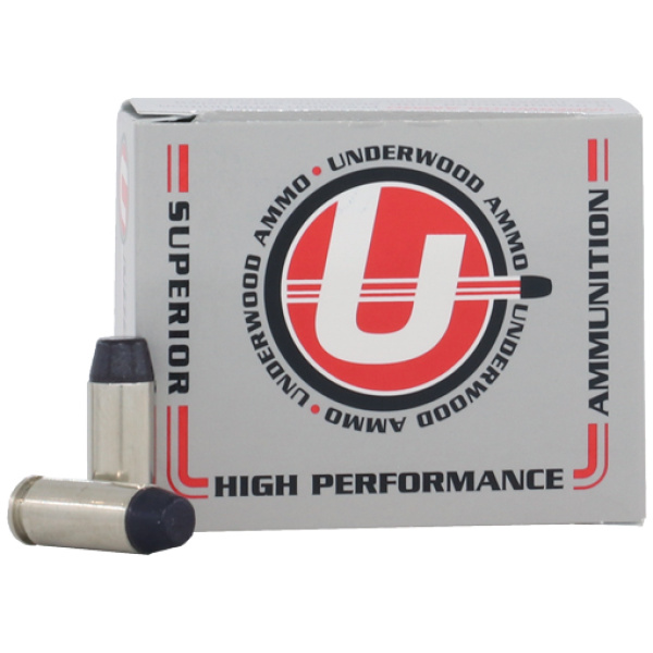 UNDERWOOD 10MM 220GR HARD CAST - LEAD-FN 20RD 10BX/CS