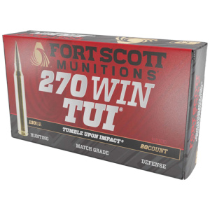 FORT SCOTT 270 WIN 130GR TUI - SOLID COPPER 20RD 10BX/CS