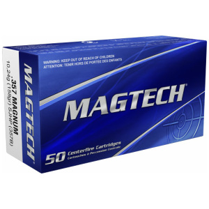 MAGTECH 357 MAG 158GR SJHP - 50RD 20BX/CS