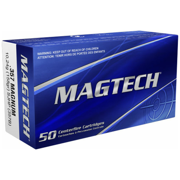MAGTECH 357 MAG 158GR SJHP - 50RD 20BX/CS