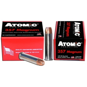ATOMIC 357 MAG 158GR BONDED - JHP 20RD 10BX/CS