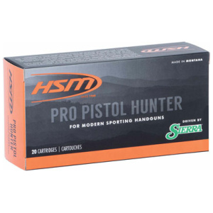 HSM PRO PISTOL 500 SW MAG - 400GR JSP 20RD 25BX/CS