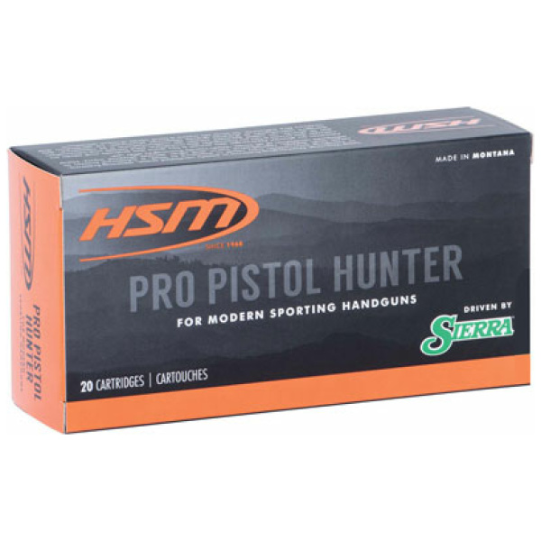 HSM PRO PISTOL 500 SW MAG - 400GR JSP 20RD 25BX/CS