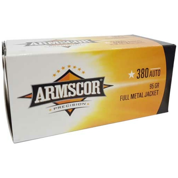 ARMSCOR 380 ACP 95GR FMJ - 100RD 12BX/CS