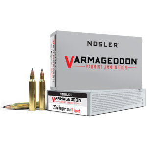 NOSLER VARMAGEDDON 204 RUGER - 32GR FBT 20RD 20BX/CS