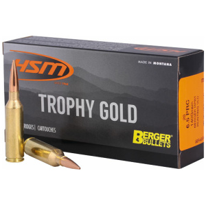 HSM TROPHY GOLD 6.5 PRC - 140GR BERGER VLD 20RD 25BX/CS