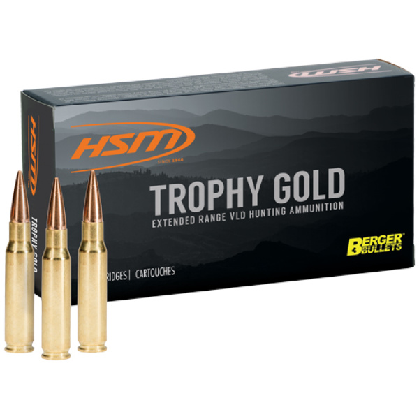 HSM TROPHY GOLD 6.5X55 MAUSER - 130GR BERGER VLD 20RD 25BX/CS