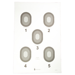 ACTION TGT 5 BULLSEYE CRM 100PK