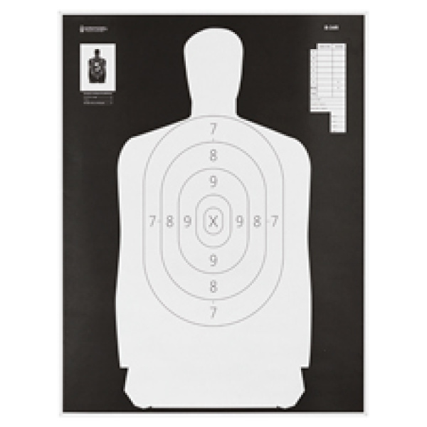 ACTION TGT B34 BLK/WHT SILHO 100PK