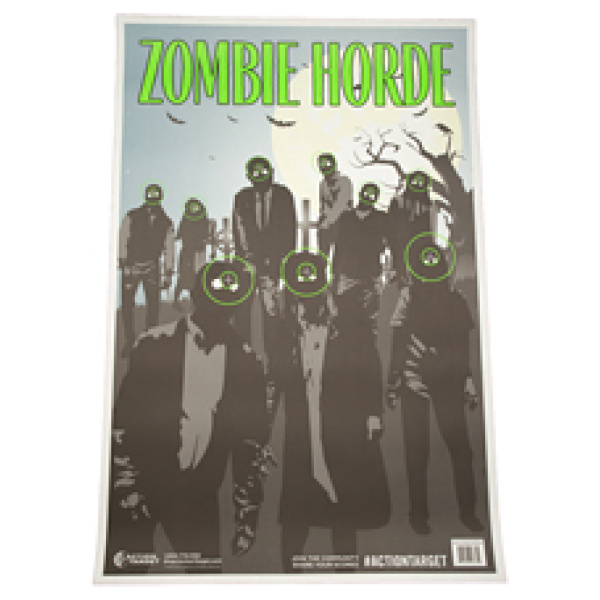 ACTION TGT ZOMBIE HORDE GRN 100PK