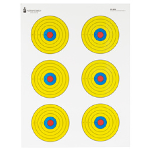 ACTION TGT BRIGHT 6 BULLSEYE 100PK