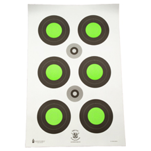 ACTION TGT TRIDENT BLSEYE GRN 100PK