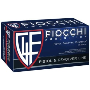 FIOCCHI 38 SPECIAL 148GR JHP - 50RD 20BX/CS